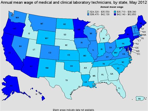 The estimated total pay for a Medical Technologist is 79,717 per year in the United States area, with an average salary of 72,243 per year. . Medical technician salary
